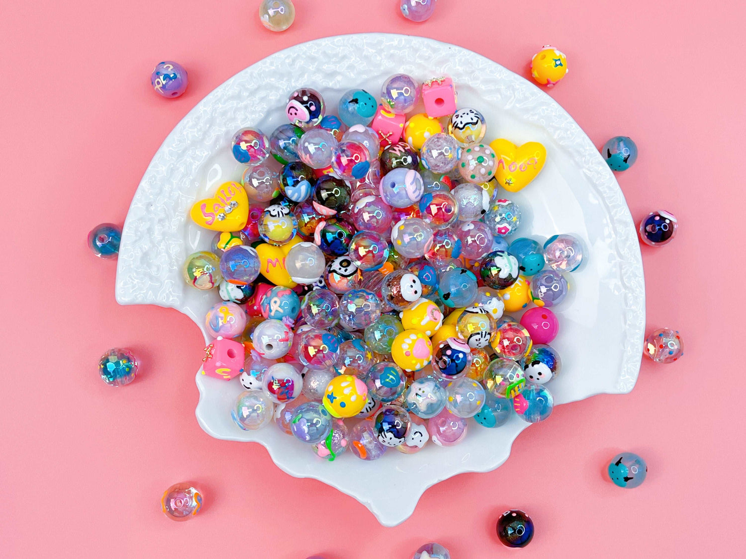 Hand-painted Bead Mix