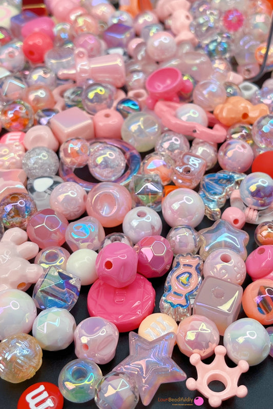 Bead Mix Kit in Pink: recommended for beginners